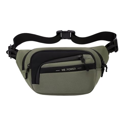 Crossbody Brust Handtaschen Waistpack Casual Brust for Frauen und Männer einfache Sport Taille(Green) von TABAGFKFNV