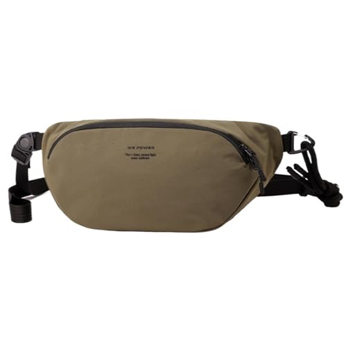 Crossbody Herren Taille Mode Outdoor Sport Casual Seitentasche for Männer Oxford Handytasche Tasche Hüfttasche(Coffee) von TABAGFKFNV