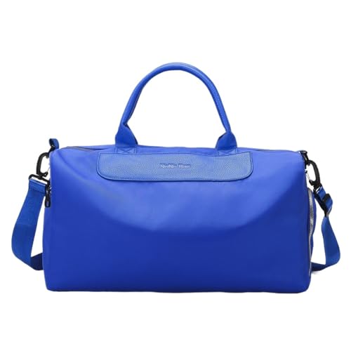 Damen Gym Reisetasche Trocken Nass Kurzstreckengepäck Nylon Tote Print Wochenendtasche(Blue) von TABAGFKFNV