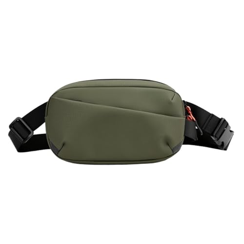 Echtes Leder Kleine Schulter Umhängetasche Weibliche Frauen Einfache Flap Messenger Taschen(Green) von TABAGFKFNV