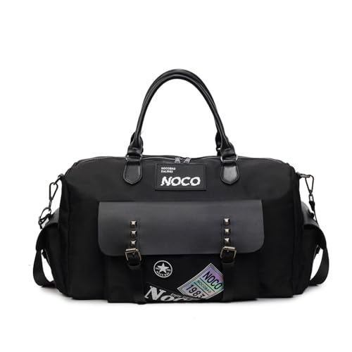 Große Kapazität Reisegepäck Einkaufstasche for Damen Geldbörsen und Hand Damen Shopper Umhängetasche(Black) von TABAGFKFNV