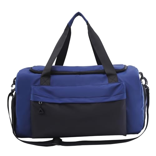 Herren Damen Bucket Yoga Messenger Bag Schultertasche Casual Große Kapazität Gepäck Rucksack Sporttasche(Blue) von TABAGFKFNV
