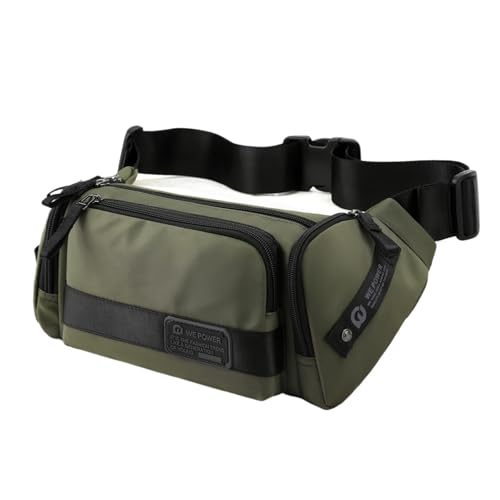 Herren Umhängetasche Mode Oxford Tuch Messenger for Männer Casual Multifunktionale Brust Tasche Männlich(Green) von TABAGFKFNV