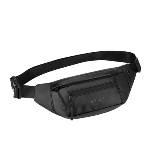 Hüfttasche Damen Herren Tasche Mode Lässig Brust Sport Reisetasche Hüfttasche Bauchtaschen Etui(Black) von TABAGFKFNV