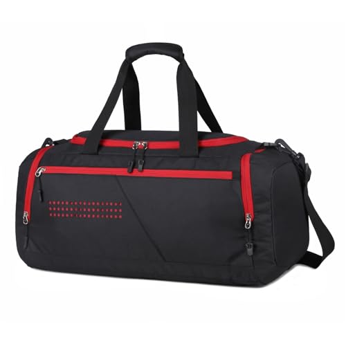 Mode Täglich Männer Gym Tragbare Sport Multifunktions Rucksäcke Tragbare Reise Umhängetaschen(Red) von TABAGFKFNV