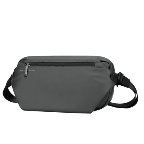 Modetrend Herren Gürteltasche Telefonpaket Anti-Diebstahl-Bauchtasche Crossbody Brust Mann Taille Tasche(Gray) von TABAGFKFNV