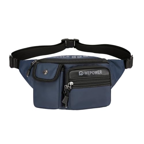 Multifunktionale Brusttasche mit Mehreren Taschen for Männer, Umhängetasche for den täglichen Ausflug, Sport(Blue) von TABAGFKFNV