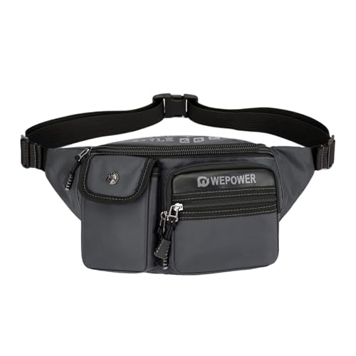 Multifunktionale Brusttasche mit Mehreren Taschen for Männer, Umhängetasche for den täglichen Ausflug, Sport(Gray) von TABAGFKFNV
