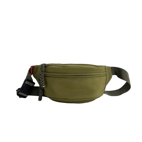 Neue Brust Herren kleine Umhängetasche Schulter Herren Rucksack Jungen Crossbody Sport Trendige Hüfttasche(Green) von TABAGFKFNV