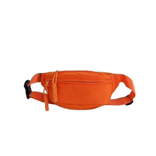 Neue Brust Herren kleine Umhängetasche Schulter Herren Rucksack Jungen Crossbody Sport Trendige Hüfttasche(Orange) von TABAGFKFNV