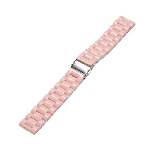 TABAGFKFNV 22mm Band Ersatz Armband Acryl Armband Uhr Strap for Männer Frauen Mit Quick Release Universal(Pink) von TABAGFKFNV