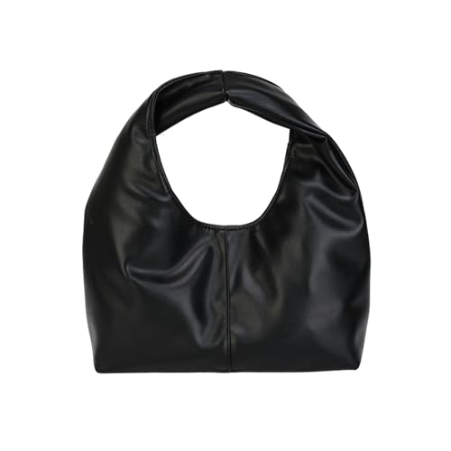 TABAGFKFNV Damen Messenger Bag mit mehreren Fächern, praktische Designer-Umhängetasche aus Leder, Schultertasche(Black) von TABAGFKFNV