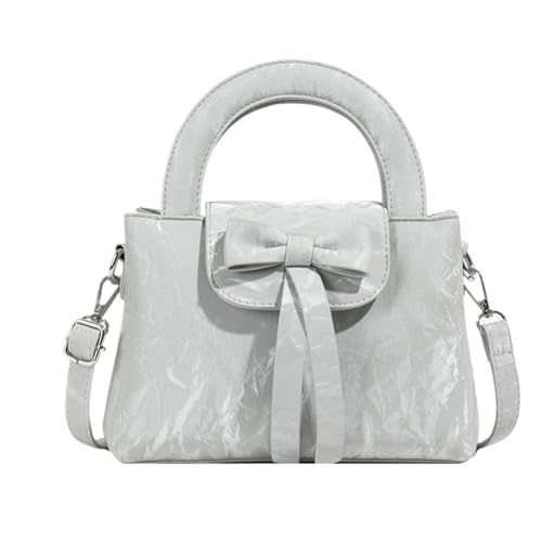 TABAGFKFNV Damenmode Handtasche Umhängetasche mit Fächern große Kapazität Umhängetasche(Silver) von TABAGFKFNV