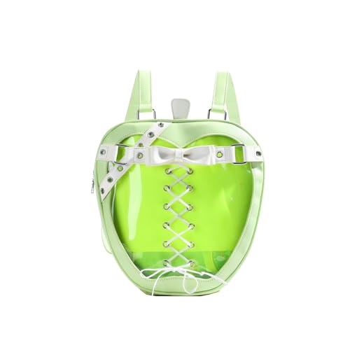 TABAGFKFNV Kleiner Rucksack mit gut aussehendem großem Fassungsvermögen und verstellbarem Schultergurt mit Schleife for Damen(Green) von TABAGFKFNV