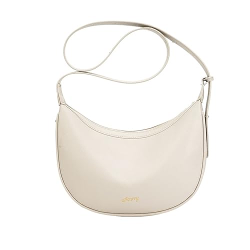 TABAGFKFNV Modische Umhängetasche im Crescent-Stil mit Nischendesign for die Achselpartie mit einer Schulter(White) von TABAGFKFNV