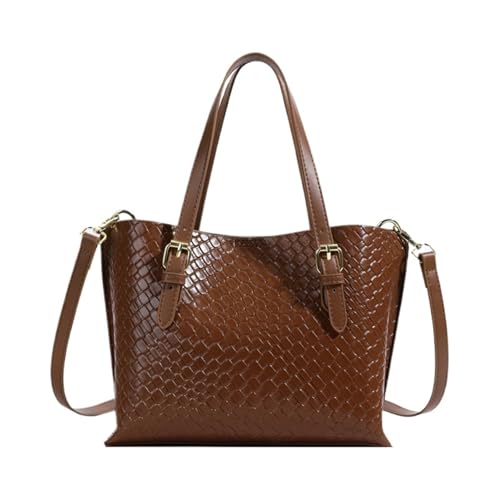 TABAGFKFNV Neue High-End-Handtasche for Damen, Umhängetasche, exquisite Pendlermode, Nischendesign, Umhängetasche(Coffee) von TABAGFKFNV