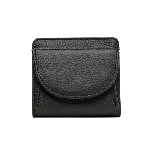 TABAGFKFNV PU Leder Kredit Bank Visitenkartenhalter Rindsleder Geldbörse Taschen Clutch Schlanke Tasche Geldbörsen for Frauen(Black) von TABAGFKFNV