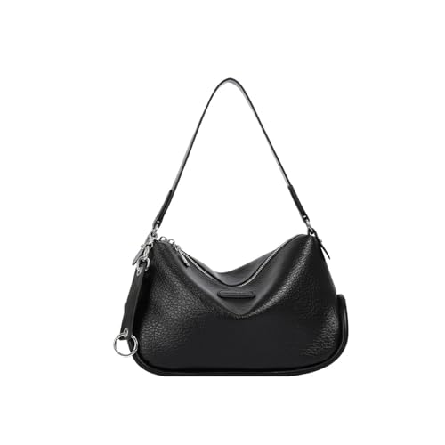 TABAGFKFNV PU Leder Umhängetasche Cabrio Schulter for Frauen Geräumige Arbeit Essentials Halter(Black) von TABAGFKFNV