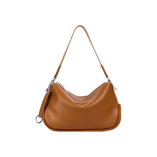 TABAGFKFNV PU Leder Umhängetasche Cabrio Schulter for Frauen Geräumige Arbeit Essentials Halter(Brown) von TABAGFKFNV