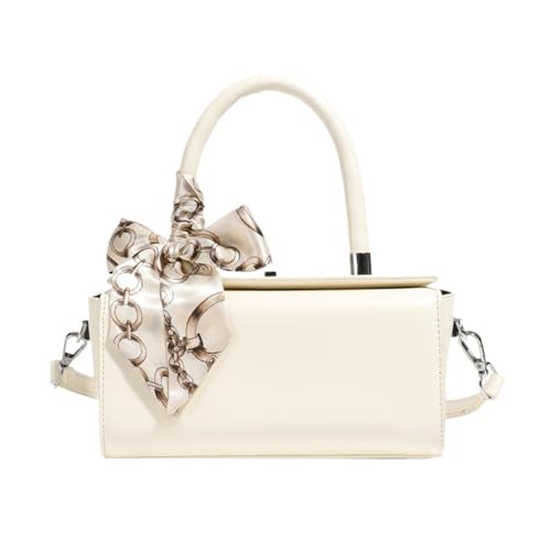 TABAGFKFNV Stilvolle und elegante Umhängetasche aus Leder for Damen, multifunktionale Handtasche for den täglichen Weg zur Arbeit(White) von TABAGFKFNV