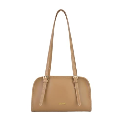 TABAGFKFNV Verstellbarer Riemen Damenhandtaschen Stilvolle, strapazierfähige Schultertasche aus Leder mit geräumigem Tragegriff oben for den täglichen Gebrauch(Brown) von TABAGFKFNV