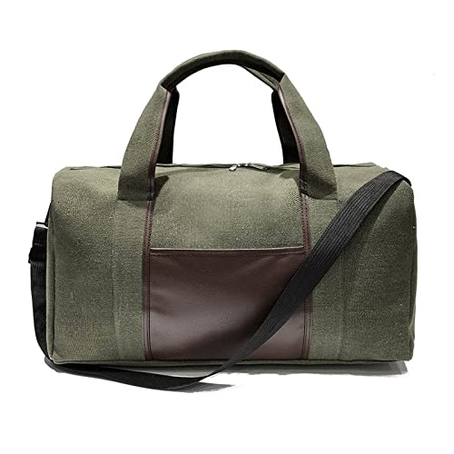 TABKER Herrentaschen für Herren Canvas Simple Travel Luggage Handbags Solid Durable Duffel Shoulder Bags Crossbody Weekend Carry Organizer von TABKER