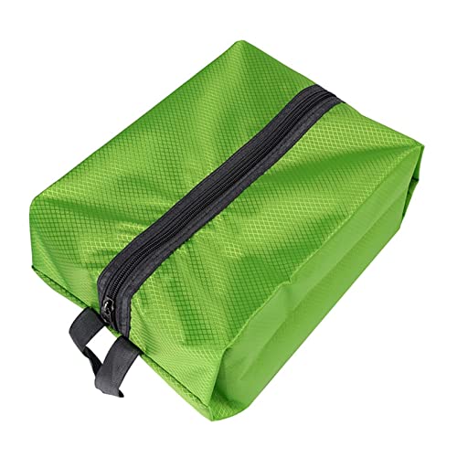 TABKER Turnbeutel Frauen Männer Schuh Aufbewahrungstasche Große Kapazität Schuh Nylon Reise Staubbeutel Outdoor Kulturbeutel Organizer Tasche (Color : Green) von TABKER