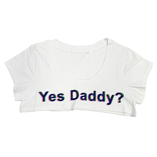 TACKTIMES Damen T-Shirt Crop Top Bauchfrei Super Kurz Strech Kurzarm Sommer Baumwolle Frauen Dessous Unterwäsche Cosplay Kleidung (Einheitsgröße, Weiß) von TACKTIMES