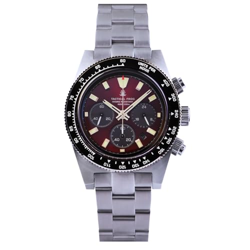 TACTICAL FROG 41mm Chronograph Uhr -VS75A V2 Saphirglas Wasserdicht 100M Wasserdicht von TACTICAL FROG