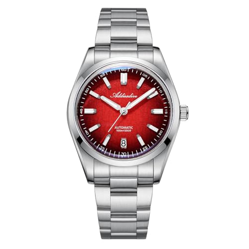 TACTICAL FROG ADDIESDIVE AD2091 NH35 Men’s Automatic Watch Sapphire Crystal 39 mm Diver Watch 100M Water Resist, Rot Zifferblatt von TACTICAL FROG