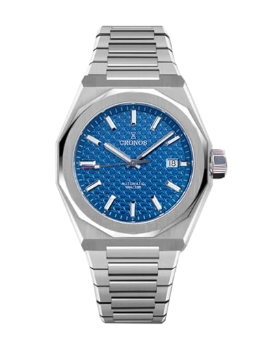 TACTICAL FROG Cronos L6028 Automatik-Herrenuhr – PT5000-Uhrwerk, 39 mm, Saphirglas, 100 m wasserdicht, Blau von TACTICAL FROG