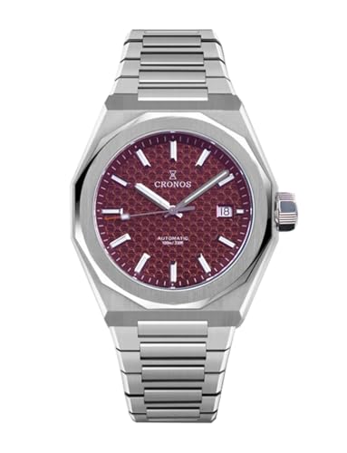 TACTICAL FROG Cronos L6028 Automatik-Herrenuhr – PT5000-Uhrwerk, 39 mm, Saphirglas, 100 m wasserdicht, Rot/Ausflug, einfarbig (Getaway Solids) von TACTICAL FROG