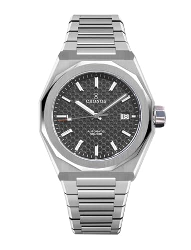 TACTICAL FROG Cronos L6028 Automatik-Herrenuhr – PT5000-Uhrwerk, 39 mm, Saphirglas, 100 m wasserdicht, Schwarz von TACTICAL FROG