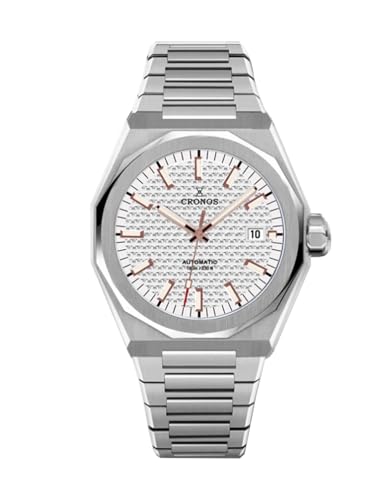 TACTICAL FROG Cronos L6028 Automatik-Herrenuhr – PT5000-Uhrwerk, 39 mm, Saphirglas, 100 m wasserdicht, Weißes Zifferblatt von TACTICAL FROG