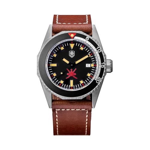 TACTICAL FROG Thorn T019 Vintage Uhr Titangehäuse PT5000 Automatikwerk Saphirglas Leuchtend Wasserdicht 200m Taucheruhren von TACTICAL FROG