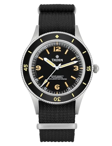 TACTICAL FROG Thorn 50-Fathoms Automatik-Tauchuhr Für Männer, NH35 Uhrwerk C3 Leuchtende Militär-Armbanduhr 200 M Wasserdicht, 40 MM TACTICAL FROG Thorn 50-Fathoms Automatik-Tauchuhr Für Männer, NH35 Uhrwerk C3 Leuchtende Militär-Armbanduhr 200 M Wasserdicht, 40 MM von TACTICAL FROG