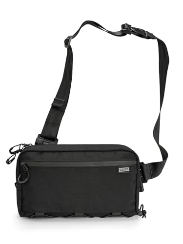 TACTICAL_GEEK Cache L4 EDC Sling-Tasche, Leichte Umhängetasche, 2.9L Hochkapazitäts-Reisebrusttasche, Ein-Träger-Rucksack für Freizeitreisen, Wandern und Outdoor-Sport, Schwarz von TACTICAL_GEEK