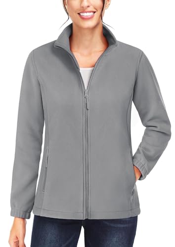 TACVASEN Damen Fleecejacke Winter Atmungsaktiv Joggingjacke Outdoor Sportjacke mit Stekragen und TaschenMarineblau, M TACVASEN Damen Fleecejacke Winter Atmungsaktiv Joggingjacke Outdoor Sportjacke mit Stekragen und TaschenMarineblau, M von TACVASEN