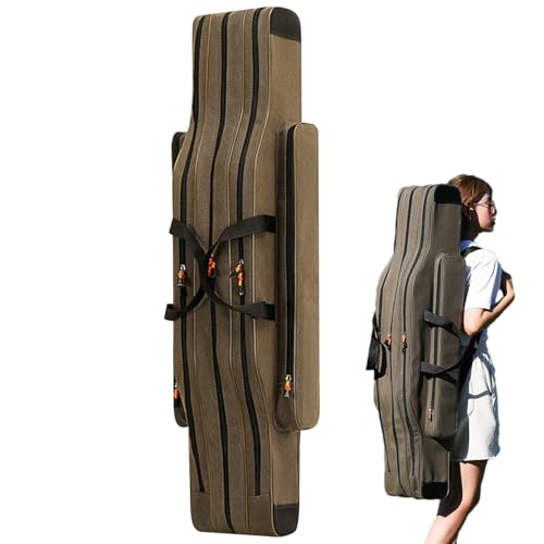 TADAYIM Angelrutenetui, Angelrutenhalter | wasserdichte Tragetasche für Angelgeräte | Outdoor-Angelträger aus, tragbarer Angelruten-Organizer für Männer von TADAYIM