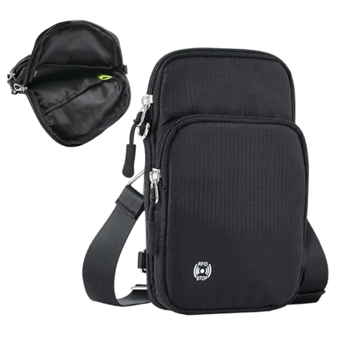 TADAYIM Fanny Pack klein, Brustbeutel für Männer - Compact Sling Beutel Anti -Diebstahl | Multisions -Reiseboten tragbar und wasserdicht für Natur, Wandern, Reisen von TADAYIM