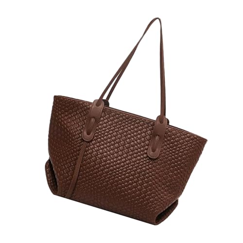 TADAYIM Geflochtene Taschen,Leder Tragetasche Für Frauen - Groß Leicht Falbar Für Urlaub Einkaufen Arbeit Und Freizeit von TADAYIM