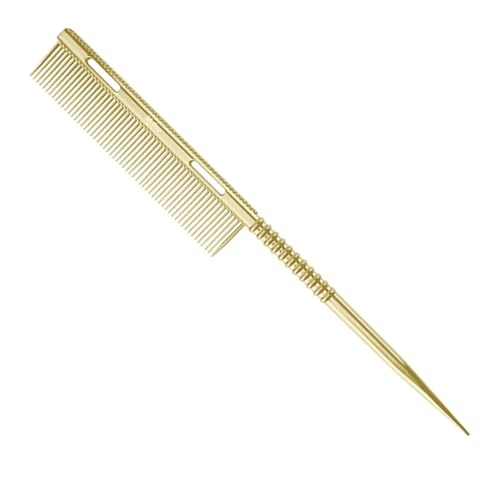 TADAYIM Haarspitzenschwanzkamm Für Damen | Metall Teilzahn Schwanz Haarbürste,Leichter Wurzelkamm Entwirrung Stylingwerkzeug Für Frauen Mädchen von TADAYIM
