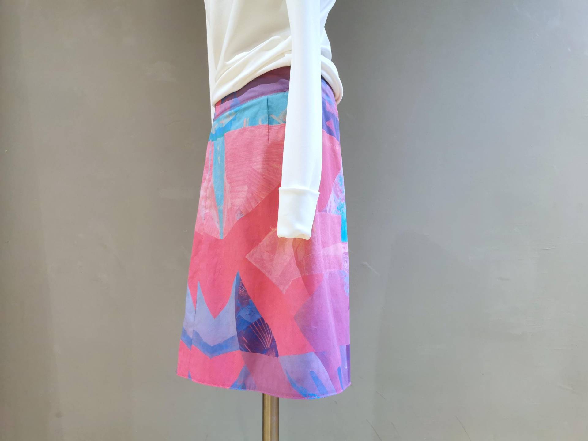 Rockkultur - Wickel-Wende-Rock Diggi Rosa-Türkis von TAFwomanDE