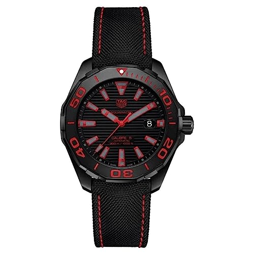 TAG HEUER Aquaracer 300M Caliber 5 Schwarzes Titan Way208A.Fc6381 - Herren - Uhr - Sport - Digital - Wasserfest bis 300 Meter von TAG Heuer