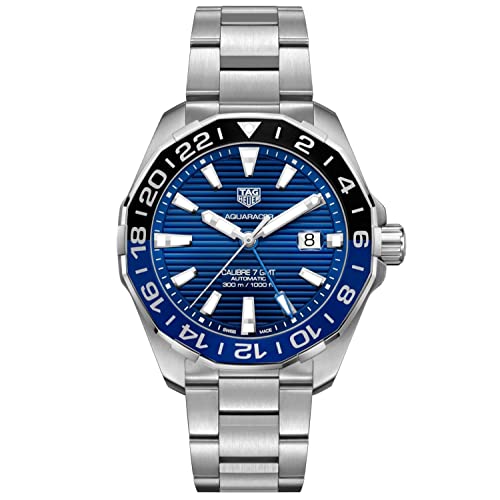 TAG Heuer orologio Aquaracer GMT 43 mm Calibre 7 blau automatico Acciaio WAY201T.BA0927, Modern von TAG Heuer
