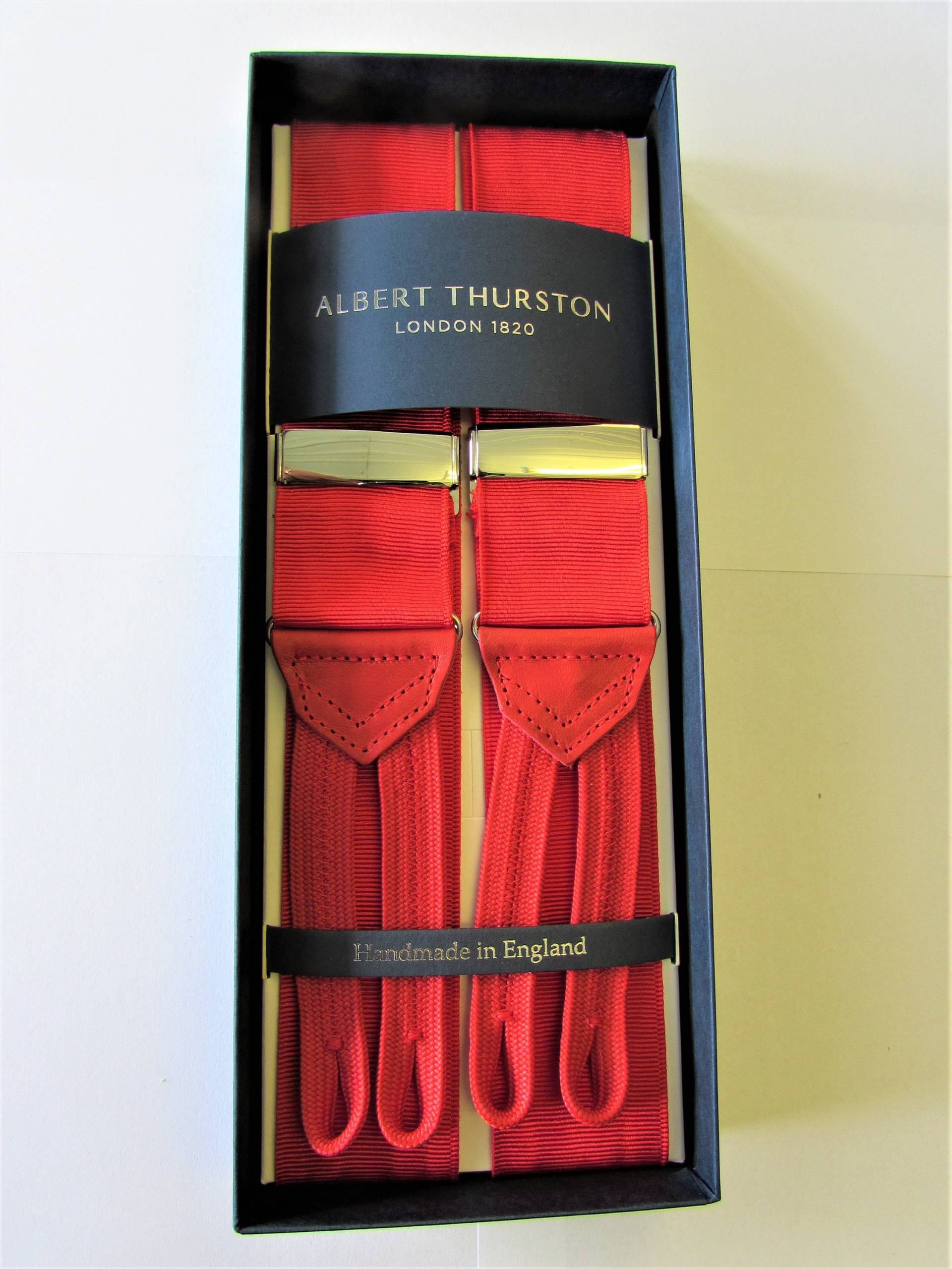 Albert Thurston Red Grosgrain/Moire Braces Rote Geflechtenden Und Tabs Silberbeschläge | Multifit Albert Thurston Red Grosgrain/Moire Braces Rote Geflechtenden Und Tabs Silberbeschläge | Multifit von TAGGS1863