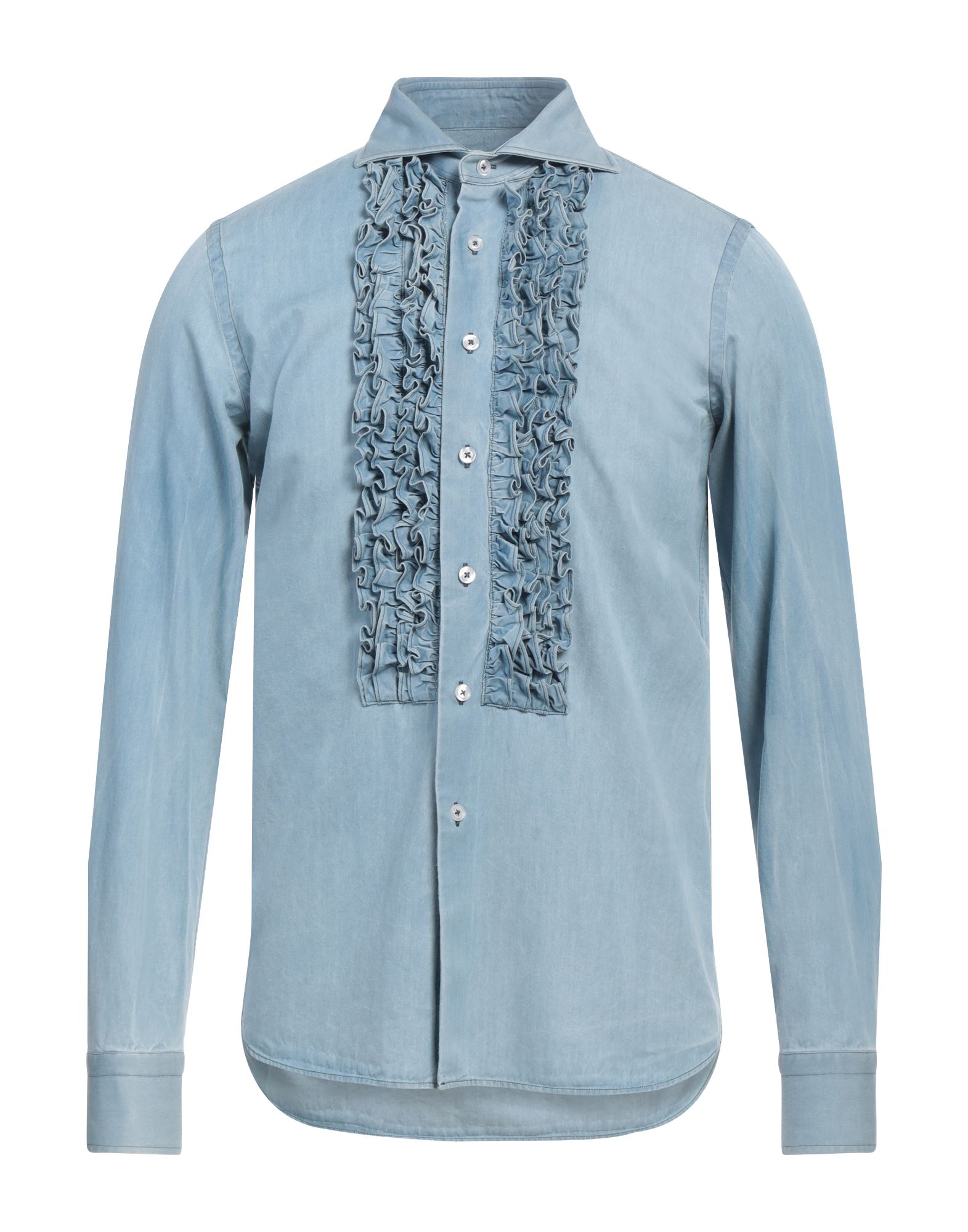 TAGLIATORE Jeanshemd Herren Blau von TAGLIATORE