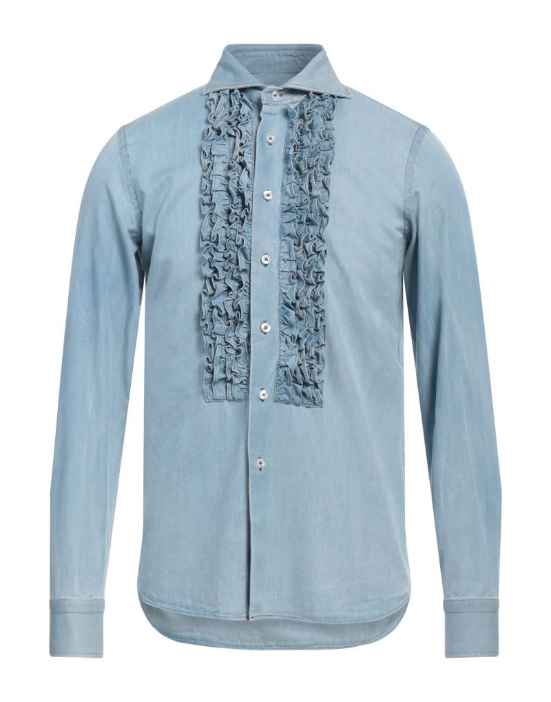 TAGLIATORE Jeanshemd Herren Blau von TAGLIATORE