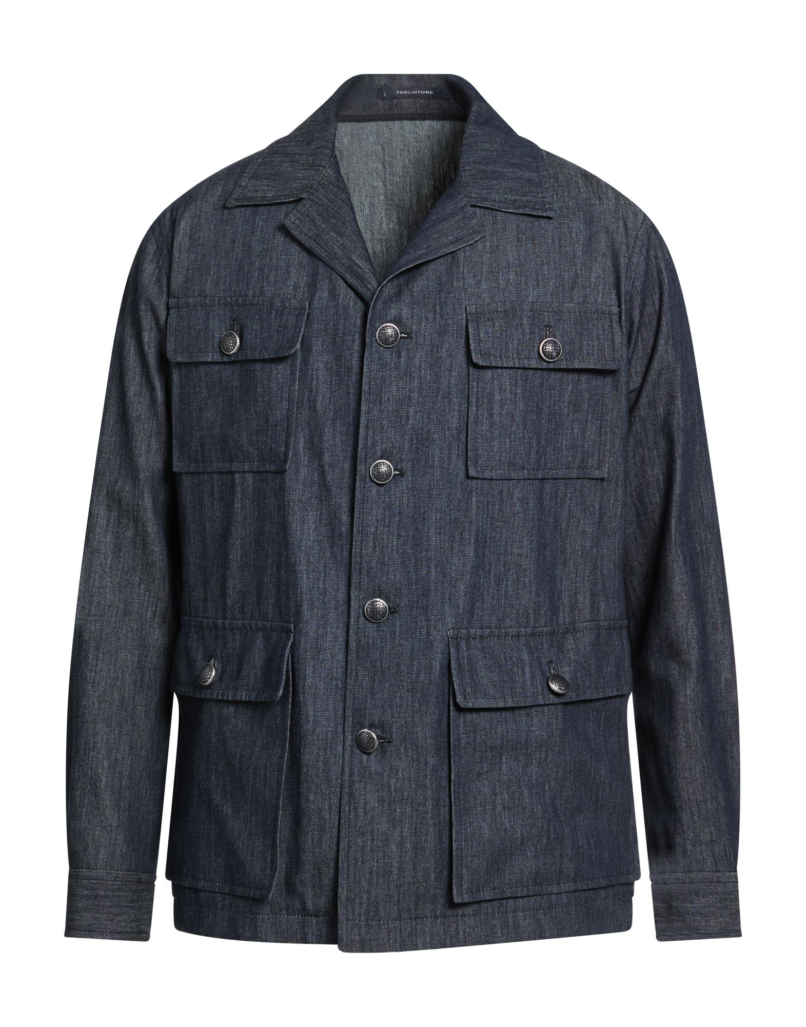 TAGLIATORE Jeanshemd Herren Blau von TAGLIATORE