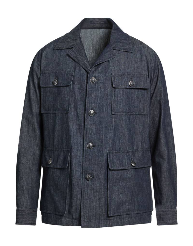 TAGLIATORE Jeanshemd Herren Blau von TAGLIATORE